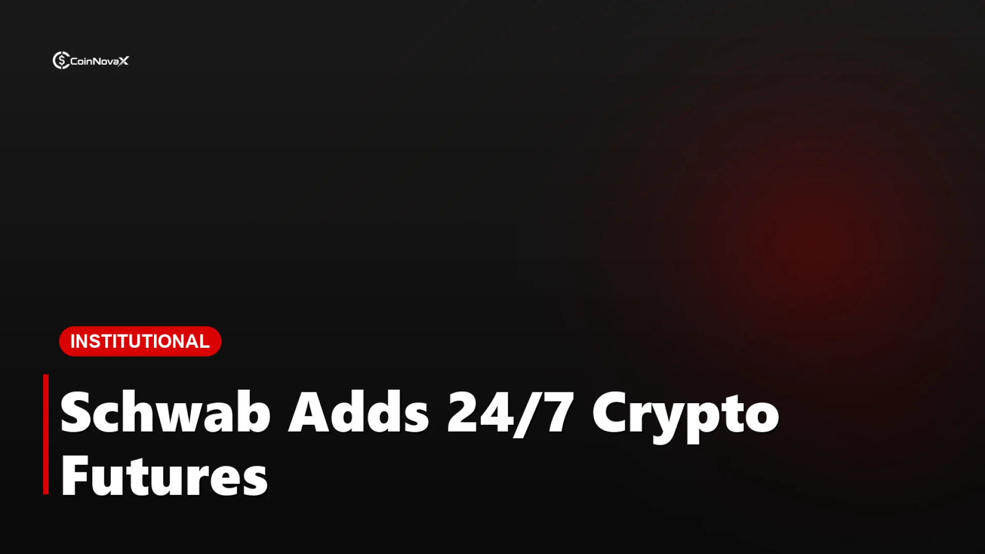 A glossy red 3D clock over a futures trading chart on a dark background