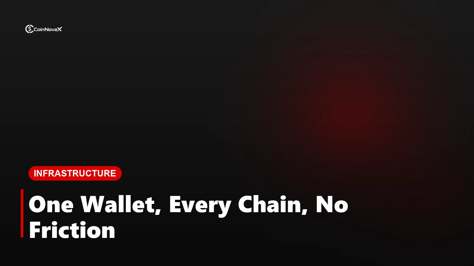 A single clean crypto wallet screen with a payment button, surrounded by faded icons for multiple blockchains, gas token