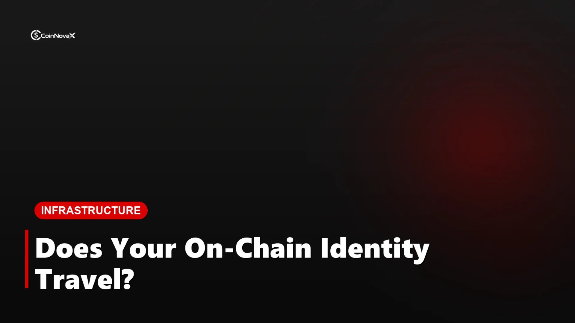 A single glowing digital ID card connected by light threads to several separate blockchain network nodes, symbolizing on